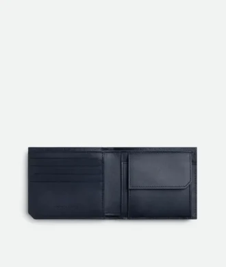 Intrecciato Piccolo Bi-Fold Wallet with Coin Purse
