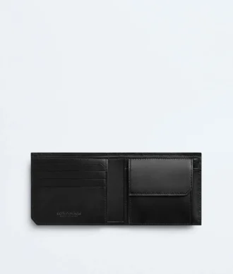 Intrecciato Piccolo Bi-Fold Wallet with Coin Purse