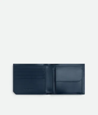 Intrecciato Piccolo Bi-Fold Wallet with Coin Purse