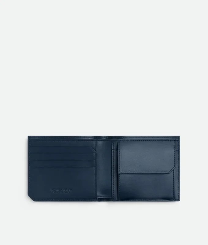 Intrecciato Piccolo Bi-Fold Wallet with Coin Purse