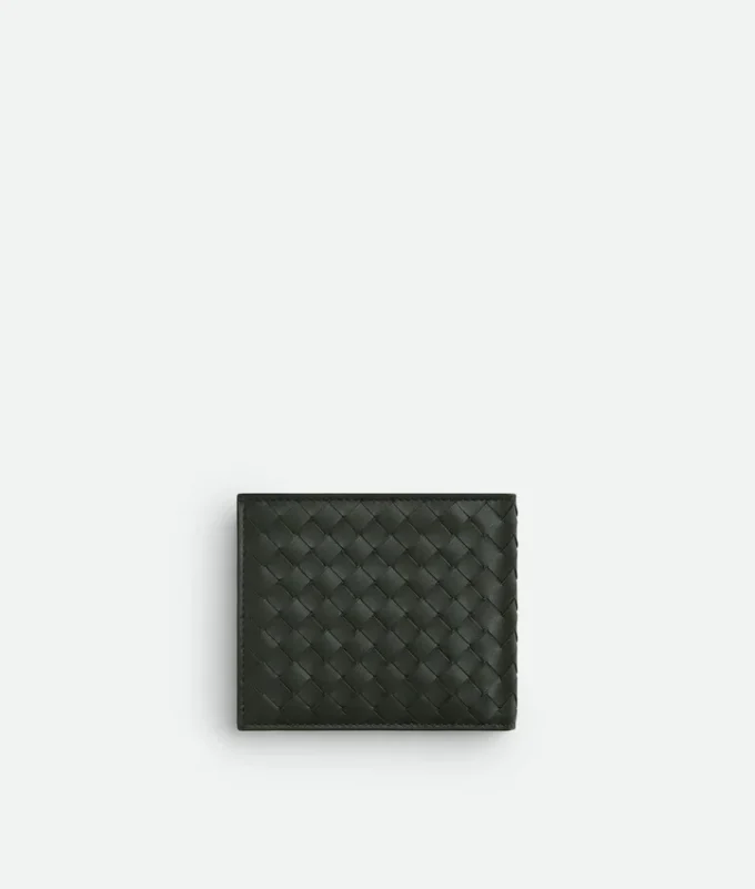 Intrecciato Piccolo Bi-Fold Wallet with Coin Purse