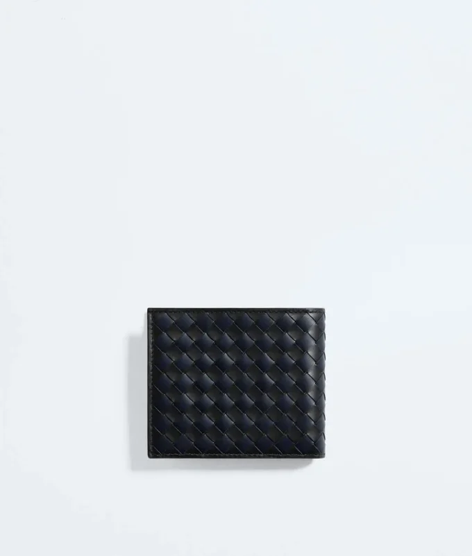Intrecciato Piccolo Bi-Fold Wallet with Coin Purse