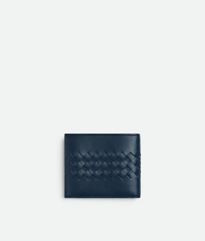 Intrecciato Piccolo Bi-Fold Wallet with Coin Purse