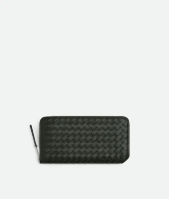 Intrecciato Piccolo Zip Around Wallet