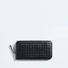 Intrecciato Piccolo Zip Around Wallet