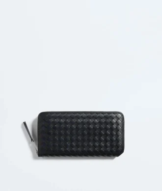 Intrecciato Piccolo Zip Around Wallet
