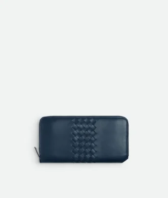 Intrecciato Piccolo Zip Around Wallet