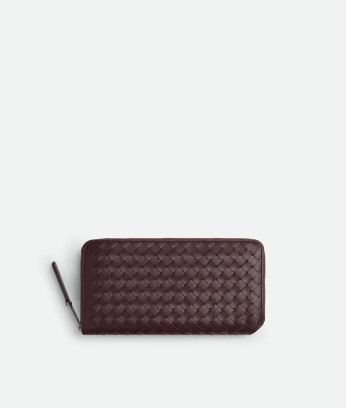 Intrecciato Piccolo Zip Around Wallet