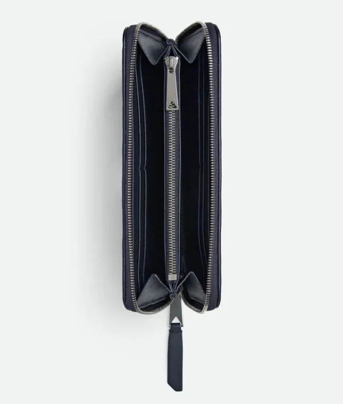 Intrecciato Piccolo Zip Around Wallet