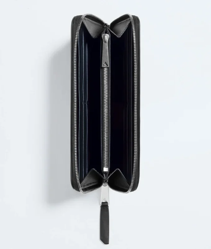 Intrecciato Piccolo Zip Around Wallet