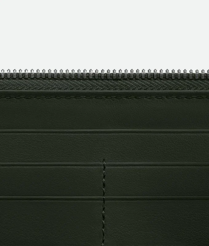 Intrecciato Piccolo Zip Around Wallet