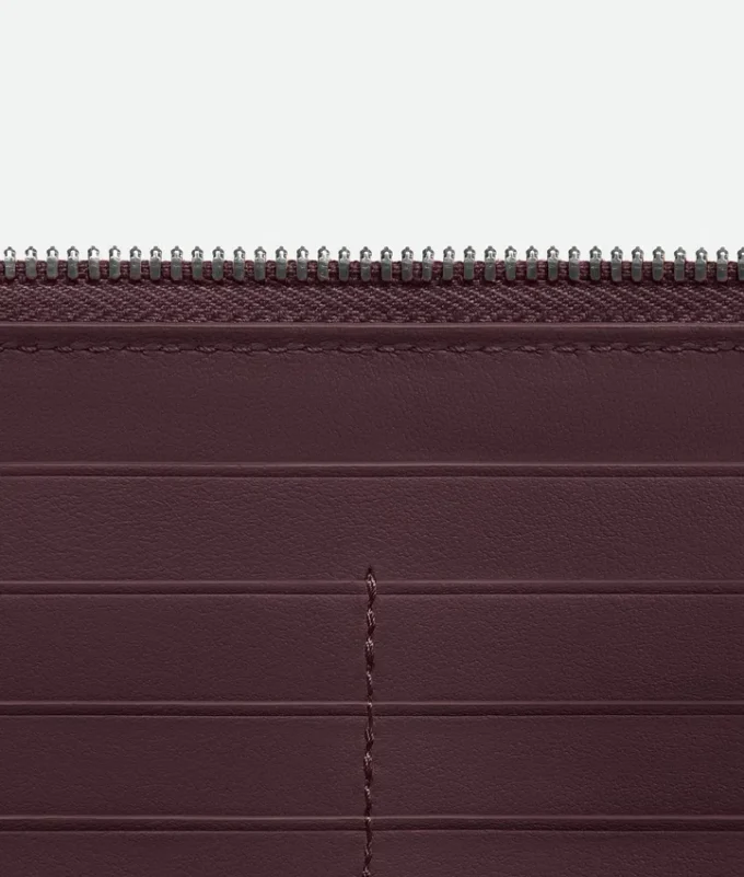 Intrecciato Piccolo Zip Around Wallet