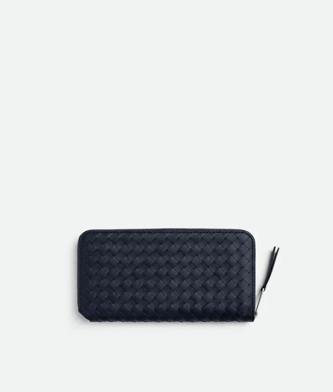 Intrecciato Piccolo Zip Around Wallet