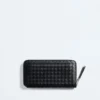 Intrecciato Piccolo Zip Around Wallet