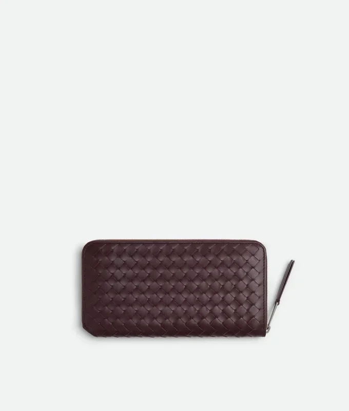 Intrecciato Piccolo Zip Around Wallet