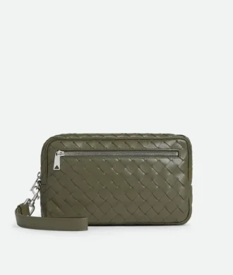 Intrecciato Pouch with Wristlet