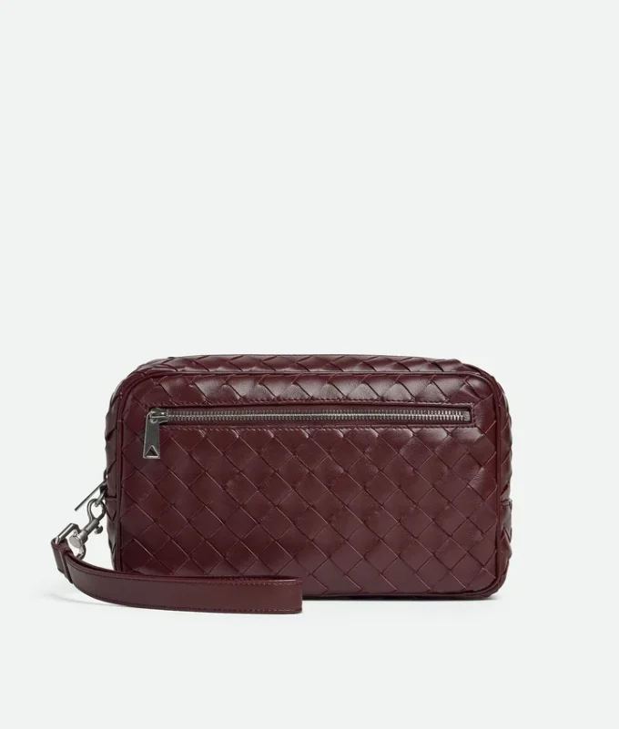 Intrecciato Pouch with Wristlet