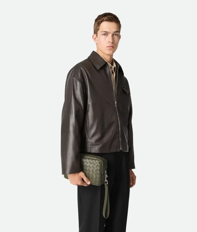 Intrecciato Pouch with Wristlet