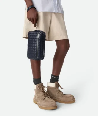 Intrecciato Pouch with Wristlet