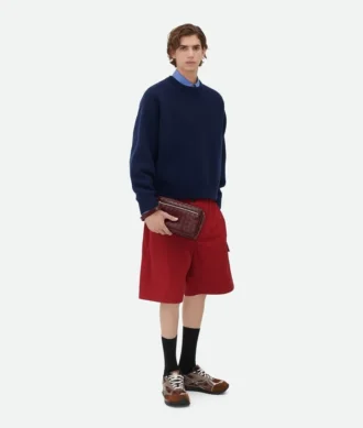 Intrecciato Pouch with Wristlet