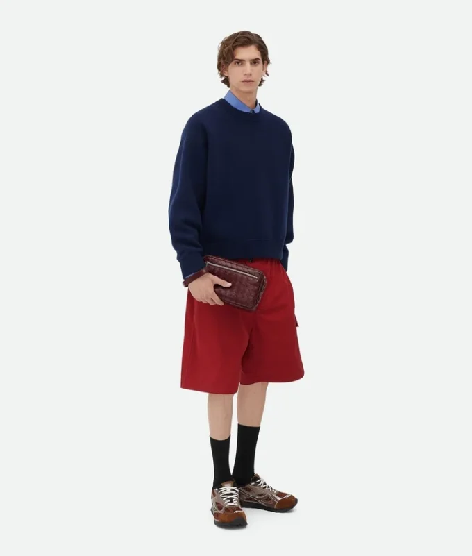 Intrecciato Pouch with Wristlet