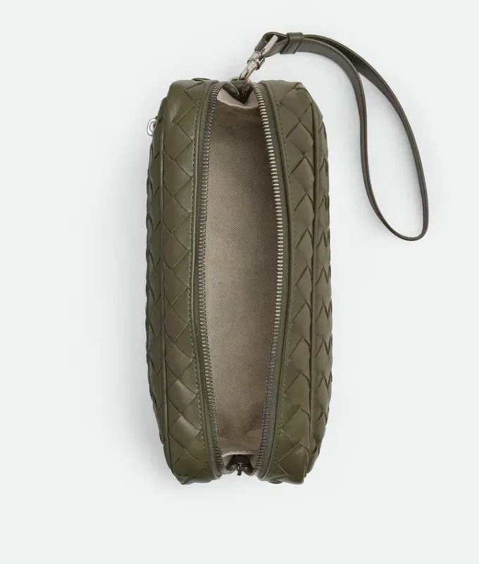 Intrecciato Pouch with Wristlet