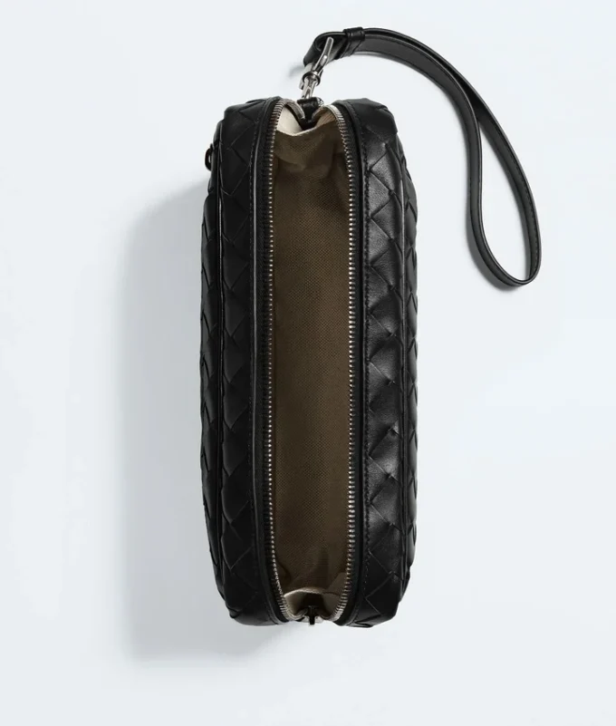 Intrecciato Pouch with Wristlet