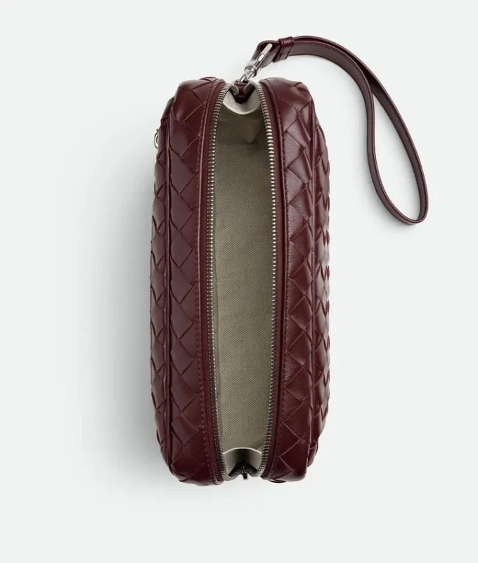 Intrecciato Pouch with Wristlet