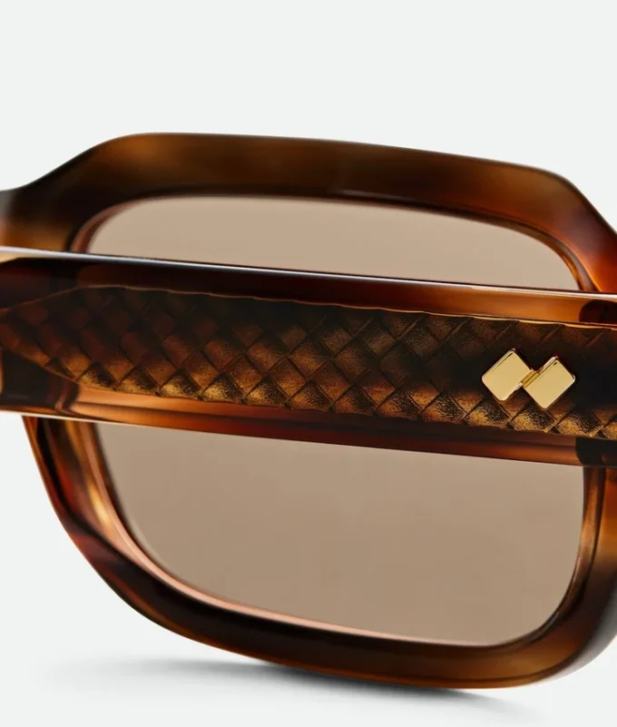 Intrecciato Rectangular Sunglasses