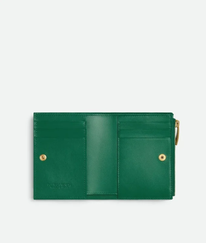 Intrecciato Small Bi-Fold Wallet
