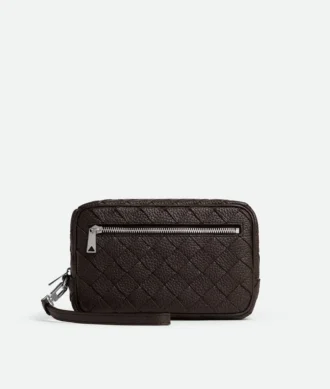 Intrecciato Small Pouch with Wristlet