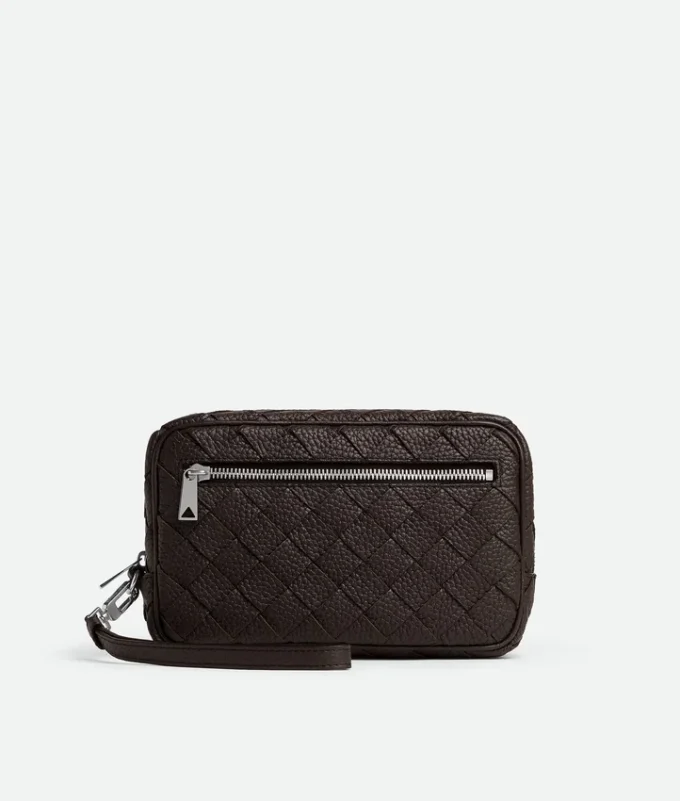 Intrecciato Small Pouch with Wristlet