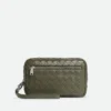 Intrecciato Small Pouch with Wristlet
