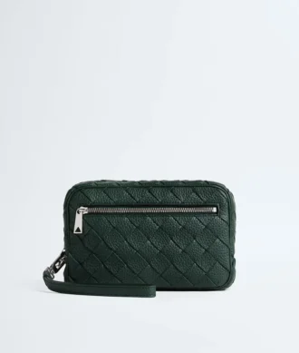 Intrecciato Small Pouch with Wristlet