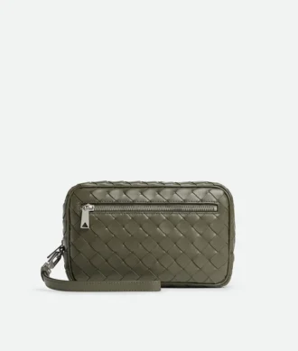 Intrecciato Small Pouch with Wristlet