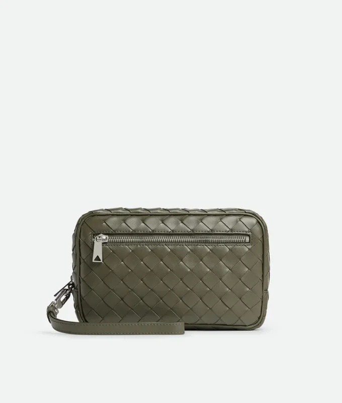Intrecciato Small Pouch with Wristlet