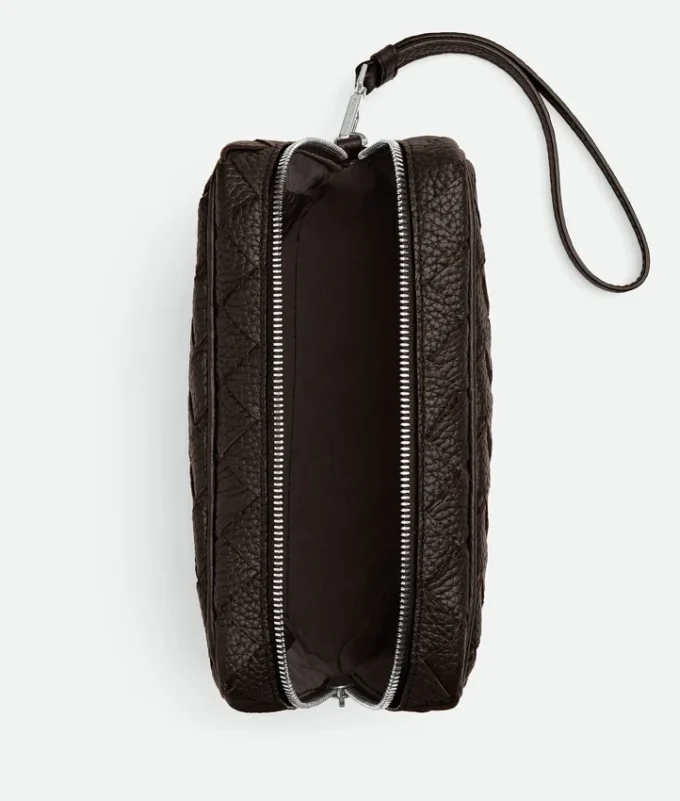 Intrecciato Small Pouch with Wristlet