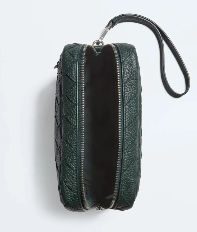 Intrecciato Small Pouch with Wristlet