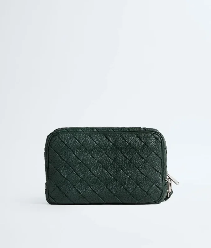 Intrecciato Small Pouch with Wristlet