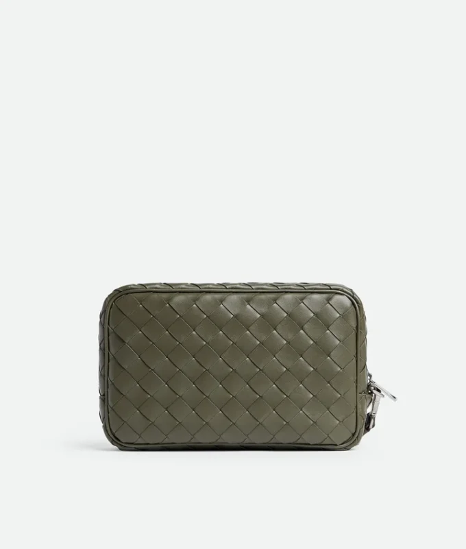 Intrecciato Small Pouch with Wristlet