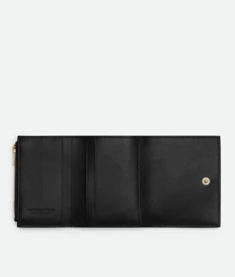 Intrecciato Small Tri-Fold Wallet