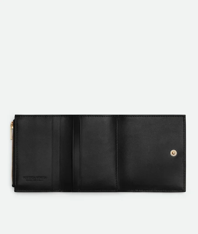 Intrecciato Small Tri-Fold Wallet