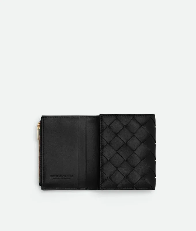 Intrecciato Small Tri-Fold Wallet