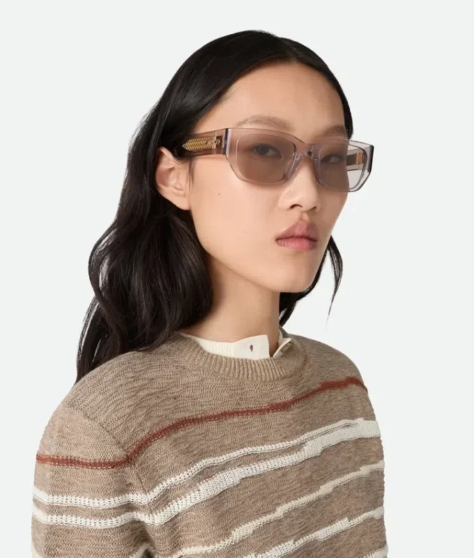 Intrecciato Square Sunglasses