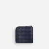 Intrecciato Square Zip Around Wallet