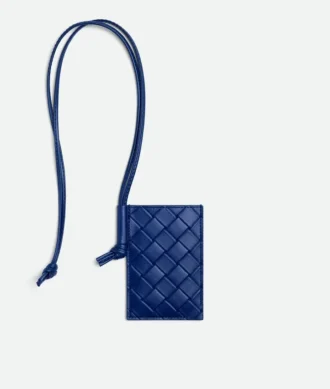 Intrecciato Stamp Badge Holder