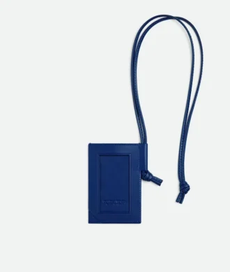 Intrecciato Stamp Badge Holder
