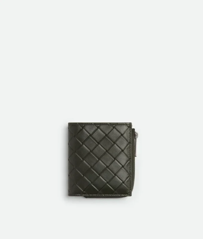 Intrecciato Stamp Bi-Fold Wallet