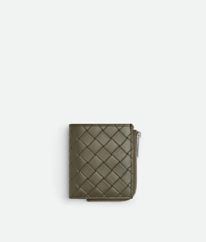Intrecciato Stamp Bi-Fold Wallet