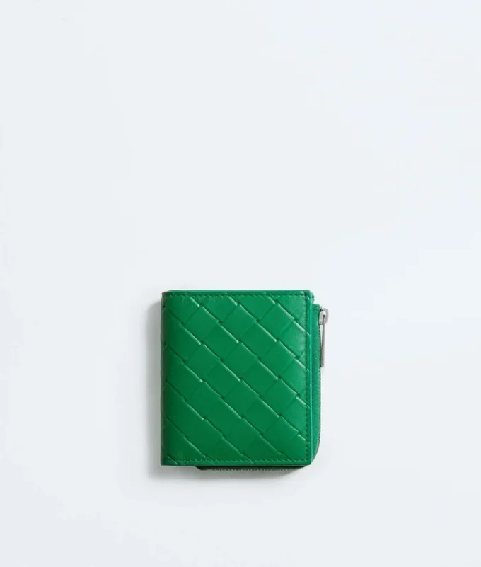 Intrecciato Stamp Bi-Fold Wallet